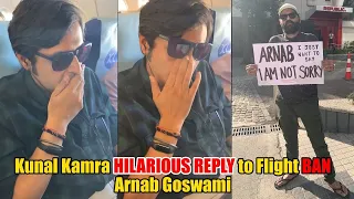 Kunal Kamra trolls Arnab Goswami on a plane | Kunal Kamra HILARIOUS REPLY after a ban