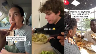 Stealing Boyfriend Food To Get His Reaction Prank Tiktok Compilation