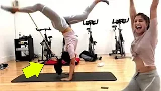 Jacqueline Fernandez Super Flexible Body Training For RACE 3 Movie | Gym Workout Video