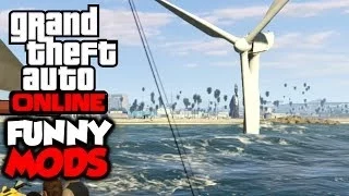 GTA 5 Funny Moments: Windmill MOD "GTA 5 Online" Fun with Mods On GTA 5 "GTA 5 Funny Moments" "GTA5"