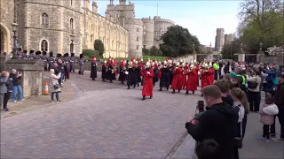 Changing the Guard at Windsor Castle - Tuesday the 26th of March 2024