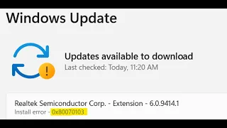 Fix Realtek Semiconductor Driver Install Error 0x80070103 On Windows 11