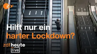 Hilft nur noch ein harter Lockdown? | ZDFheute live