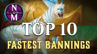 MTG Top 10: Cards That Got Banned The Fastest | Magic: the Gathering | Episode 181