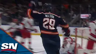 Islanders' Brock Nelson Scores Wraparound To Finish Off Incredible Solo Effort vs. Hurricanes