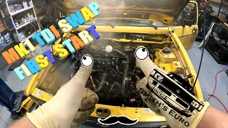 MK1 TDI SWAP FIRST START!