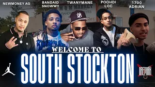 Welcome To South Stockton W/ Fly Boys & Mudd Brothas (MB). Gives hood tour, Talks politics.