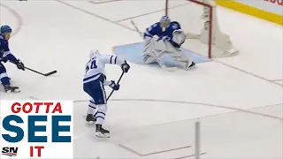 GOTTA SEE IT: Auston Matthews puts the moves on Brayden Point and beats Andrei Vasilevskiy