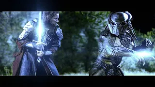 Aragorn vs. Predator (Mashup Fight Scene)