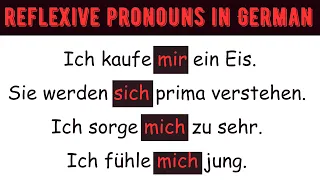 Reflexive Pronouns in German | German Grammar  | German Made Easy #german#learngerman#deutsch