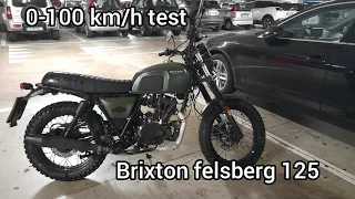 Brixton 125 felsberg 0-100 km/h test