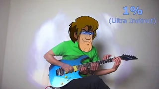 When Shaggy plays the guitar (from 0.00001 to 1% of his power)