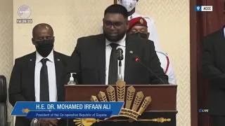 Inaugural Address by President Irfaan Ali at Ceremonial Opening of 12th Parliament Feb 11th 2021