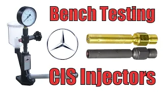 560SL - Bench Testing Bosch CIS Injectors