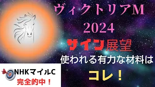 ヴィクトリアマイル2024サイン展望｜予想のポイントは示唆の強○材料はコレ！