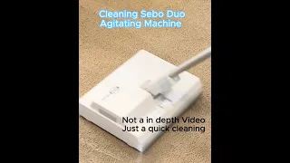 Sebo Duo Agitating Machine, Cleaning Video,  Carpet Cleaning Machine