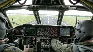 B-52 Flight Ops • Takeoff & Landing + Cockpit View