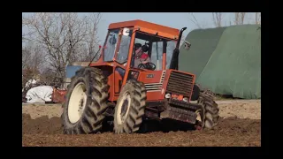 Fiat 880 DT plowing with Dondi 65 [Power Sound]