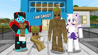 we Adopted GROOT in Minecraft!