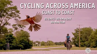 Cycling across America. Coast to coast in 80 days, 80 km a day. A 80 min movie.