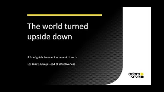 The World Turned Upside Down  -  Understanding the Current Economic Crisis
