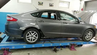 Ford Fusion. Частичная замена заднего крыла.