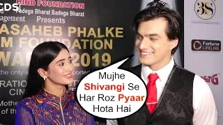 Mohsin Khan EXPRESSES His Love For GF Shivangi At Dadasabeh Phalke Awards 2019