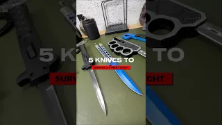 5 Knives to SURVIVE A Street Fight #pocketknife #selfdefense
