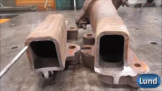 Difficult Cast Iron Exhaust Manifold Welding Repair
