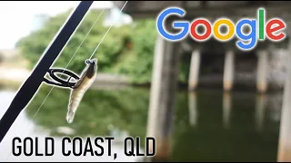 URBAN landbased fishing challenge | using Google Maps on the GOLD COAST, QUEENSLAND