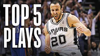 Manu Ginobili’s Top 5 Career Plays #22HoopClass