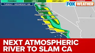 California To Be Slammed By Another Atmospheric River Event With Torrential Flooding