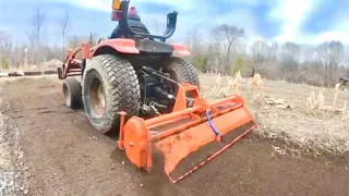 WE BOUGHT TWO NEW GARDEN ROTOTILLERS! - Set Up and some first time use on our CASE DX 40 Tractor