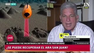 Morales: "Puede demorar dos años recuperar el submarino" - Café de la tarde