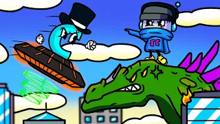 We Fought Godzilla and UFOs and Destroyed Everything in City Smash!