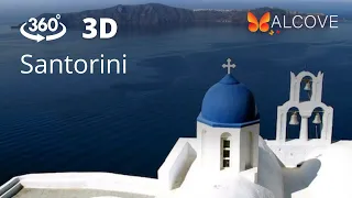 360/3D SANTORINI, GREECE  PT 2 of 4, Virtual Travel 4K (Hi-res, Full Series in Alcove VR on Quest)