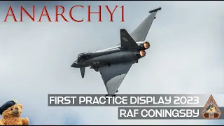 2023 RAF Typhoon Display Pilot ‘Brighty’ First Practice over RAF Coningsby • ANARCHY1 17.02.23 [4K]