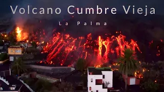 La Palma Vulkan Tajogaite Zerstörung - Volcano eruption destroying houses - Volcán destruye casas