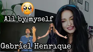 Music student reacts to @GabrielHenriqueMusic  / All by Myself