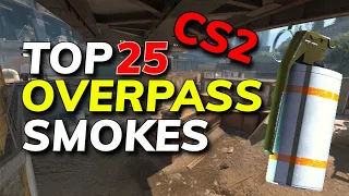 Top 25 Essential Overpass Smokes CS2 (2023)