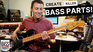Creating Bass Lines Over A Chord Progression [Am/Dm/F/G]