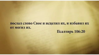 "3 минуты Библии. Стих дня" (13 июля Псалтирь 106:20)