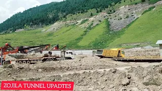 MACHINERIES OF ZOJILA TUNNEL FULL VIDEO| Zojila Tunnel upadtes|largest Tunnel project in Asia