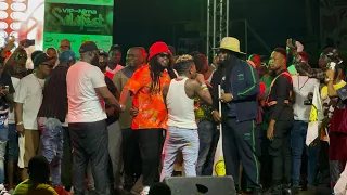 Watch How Shatta Wale brought Grammy Award Winning Grams Morgan group to stage at Nima Salafest