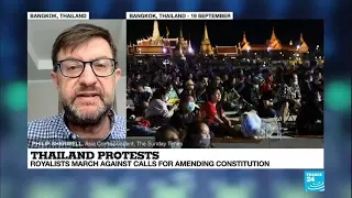 Thailand protests: Royalists march against calls for amending constitution