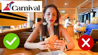 ¿Cómo es la COMIDA en CARNIVAL CRUISE? ¿Es MALA o BUENA? | Zorito y Doug