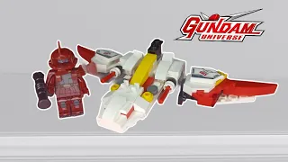 LEGO COMPATIBLE GUNDAM ZAKU RED WITH FIGHTER JET (UNOFFICIAL) | #lego #minifigure #bricks #gundam