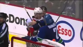 Calgary Flames Vs Vancouver Canucks Line Brawl. April 17th 2015. (HD)