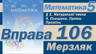 Мерзляк Вправа 106. Математика 5 клас