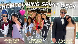 HOMECOMING SPIRIT WEEK *senior year* | dress up days, hoco court, + football game